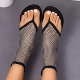 Romilly Mesh Gladiator Sock Slippers