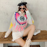 Dream Sequin Eye Bomber Jacket