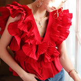 Mirielle Ruffle Butterfly Frill Blouse