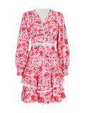 Nina Spring Floral Mini Flare Dress