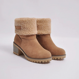 Elspe Faux Lamb Wool Shearling Fodable Ankle Boots