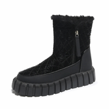 Geneva Quilted Plush Lined Platform Winter Boots 