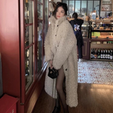 Laura Curly Lamb Faux Fur Maxi Coats