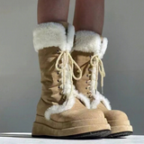 Jordie Fur Lined Combat Boots