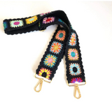 Bohemian Crochet Flower Bag Straps