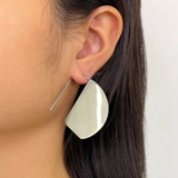 Inara Large Geometry Disc Hook Earrings