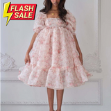 Valencia Ruffle Organza Baby Doll Dresses - 10 Colors