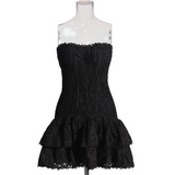 Vianca Strapless Eyelet Mini Dresses - 4 Colors