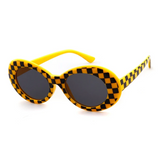 Retro Oval Acetate Sunglasses