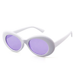 Retro Oval Acetate Sunglasses