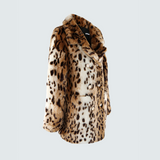 Zuri Faux Leopard Fur Half Coat