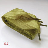 Ombre Wide Silk Bow Shoelaces