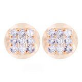 Njeri Rhinestone Disk Stud Earrings