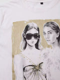 Fashion Girl Sketch Graphic T-Shirt