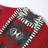 Winona Tribal Jacquard Fringe Cardigan