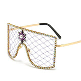 Rubie Oversized Rhinestone Mesh Eyeglasses