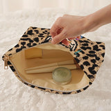Flower Tiger Print Cosmetic Pouch