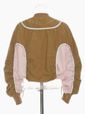 Vesa Sculpted Crop Bomber Jacket