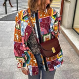 Kayte Bohemian Printed Quilted Cotton Jacket