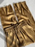 Casual Luxe Satin Draw String Pants