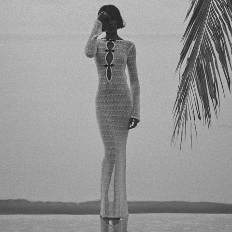 Jolene Crochet Lace Maxi Halter Dress Jolene Crochet Lace Maxi Halter Dress