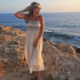 Mara Spaghetti Strap Folk Dress
