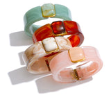 Jasmine Acrylic Wide Bracelet Bangle