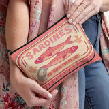 Vintage Sardine Tin Design Mini Pouch Bag
