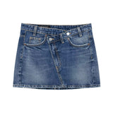 Hila Chic Side Button Mini Denim Skirt