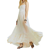 Zelda Open Back Halter Maxi Dress