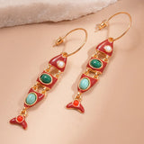 Alfu Fish Drop Earrings