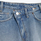 Hila Chic Side Button Mini Denim Skirt