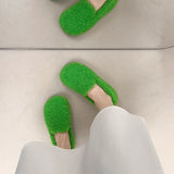 Rhea Faux Fur Lamb Plush Flats