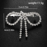 Jumbo Crystal Bow Tie Hair Pin