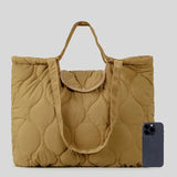 Onora Nylon Quilted Padded Large Tote Bag