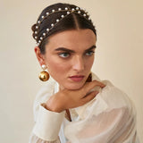 Anne Double Layer Pearl Headband