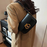 Damian Golden Lock Flap Bag