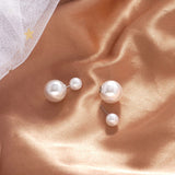 Two Way Pearl Stud Earrings