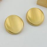 Gina Jumbo Geometric Disk Stud Earrings