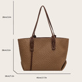 Bridget Woven Texture Shopper Totes