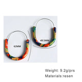 Ona Multi Colors Hoop Earrings