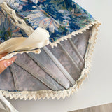 Camila Floral Lace-Up Corset Top