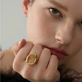 Elya Chunky Circle Ring