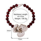 Arya Metallic Flower Beads Choker Necklace