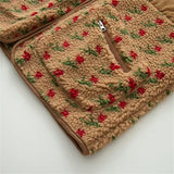 Elowen Vintage Floral Sherpa Fleece Jacket