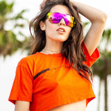 Michelle Reflective Visor Shield Sunglasses