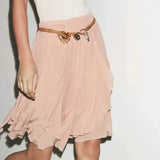 Serena Soft Ruffle Hem Chiffon Skirt