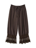 Sefina Vintage Lace Boomer Ruffle Pants