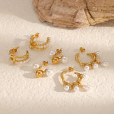 Vintage French Baroque Bohemia Pearl Earrings