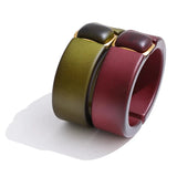 Etna Acrylic Dark Resin Statement Bangle